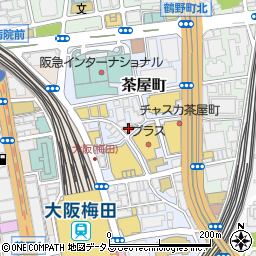 マクドナルド梅田茶屋町店周辺の地図