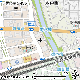 静岡県労働金庫　浜松中央支店浜松中央ローンセンター周辺の地図
