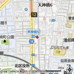 眼鏡市場天神橋店周辺の地図