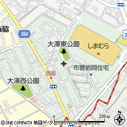 兵庫県神戸市西区大沢周辺の地図