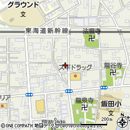 静岡県浜松市中央区飯田町721周辺の地図