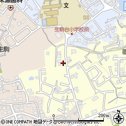 奈良県生駒市小明町606周辺の地図