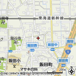 静岡県浜松市中央区飯田町406周辺の地図