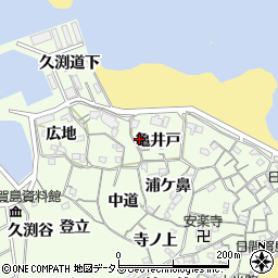 愛知県知多郡南知多町日間賀島亀井戸2周辺の地図