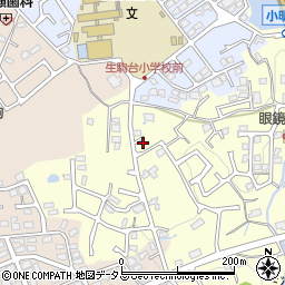 奈良県生駒市小明町614周辺の地図