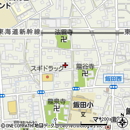 静岡県浜松市中央区飯田町675周辺の地図
