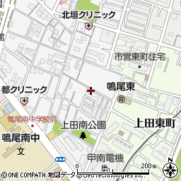 兵庫県西宮市上田中町14周辺の地図