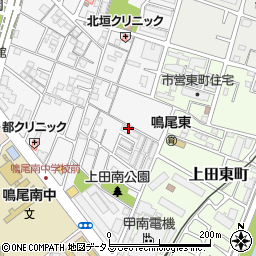 兵庫県西宮市上田中町14周辺の地図