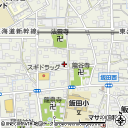 静岡県浜松市中央区飯田町676周辺の地図