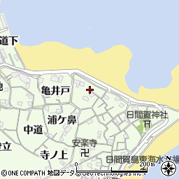 愛知県知多郡南知多町日間賀島薮ノ鼻周辺の地図
