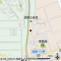 静岡県袋井市浅岡151周辺の地図