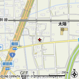 静岡県浜松市中央区飯田町1548周辺の地図