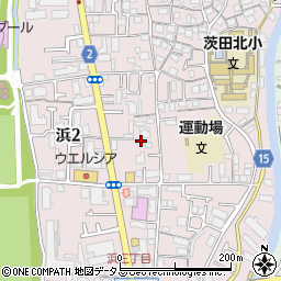 ＭＡＣ茨田学院浜本部校周辺の地図