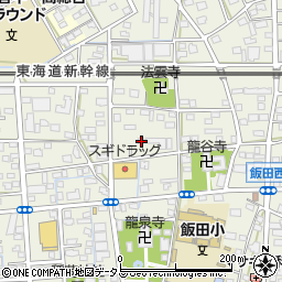 静岡県浜松市中央区飯田町673周辺の地図
