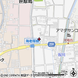 静岡県磐田市海老塚662-3周辺の地図