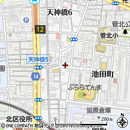 曽根崎警察署天神橋五丁目交番周辺の地図
