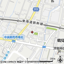 静岡県浜松市中央区鶴見町1218-2周辺の地図