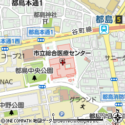 ローソン大阪市立総合医療センター店周辺の地図