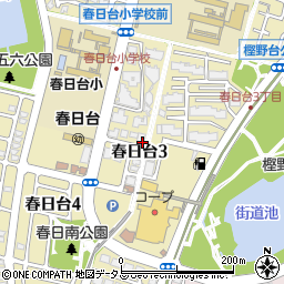 兵庫県神戸市西区春日台3丁目周辺の地図