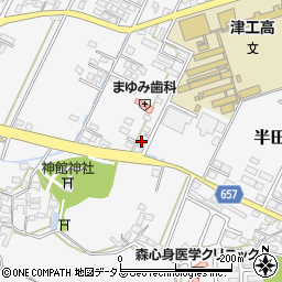 津市 和食 懐石の緑彩周辺の地図