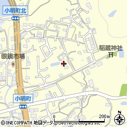 奈良県生駒市小明町477周辺の地図