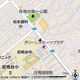 浜松佐鳴台郵便局周辺の地図
