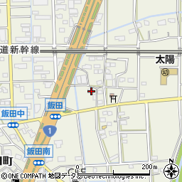 静岡県浜松市中央区飯田町1554周辺の地図