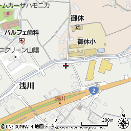 岡山県岡山市東区浅川297周辺の地図