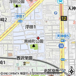 沢野邸_黒崎町akippa駐車場周辺の地図