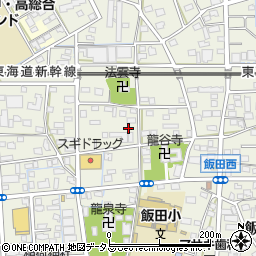 静岡県浜松市中央区飯田町664周辺の地図