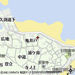 愛知県知多郡南知多町日間賀島亀井戸25周辺の地図