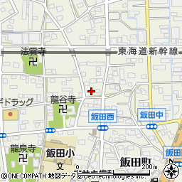 静岡県浜松市中央区飯田町386周辺の地図