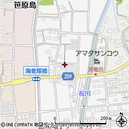 静岡県磐田市海老塚672-1周辺の地図