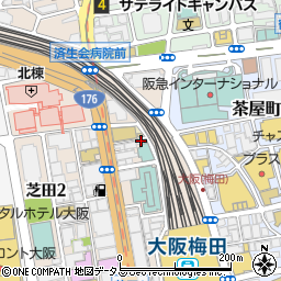 肉とさかなと日本酒 照 TERU 梅田店周辺の地図