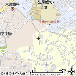 奈良県生駒市小明町1859周辺の地図