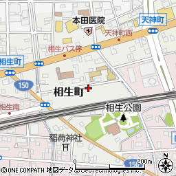 静岡県浜松市中央区相生町周辺の地図