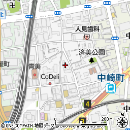パーソナルトレーニングジムｆｉｓ　梅田中崎町店周辺の地図