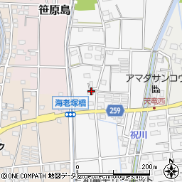 静岡県磐田市海老塚682周辺の地図