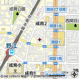 タイムズ野江第５駐車場周辺の地図