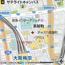 大阪府大阪市北区茶屋町15-9周辺の地図