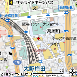 セカンドストリート　アーバンテラス茶屋町梅田店周辺の地図