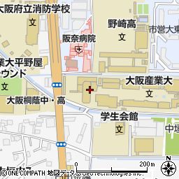 大阪産業大学周辺の地図