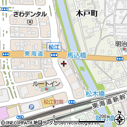 岡本無線電機株式会社　浜松営業所周辺の地図