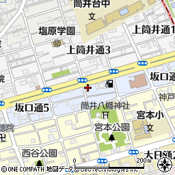 セブンイレブン神戸坂口通３丁目店周辺の地図
