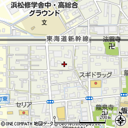 静岡県浜松市中央区飯田町738周辺の地図
