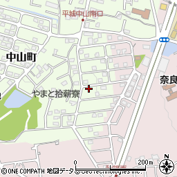 奈良県奈良市秋篠台周辺の地図
