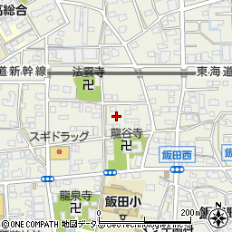 静岡県浜松市中央区飯田町641周辺の地図