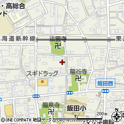 静岡県浜松市中央区飯田町663周辺の地図