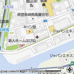 コスモシティ住吉川公園イースト周辺の地図