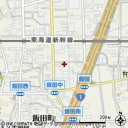 静岡県浜松市中央区飯田町463周辺の地図
